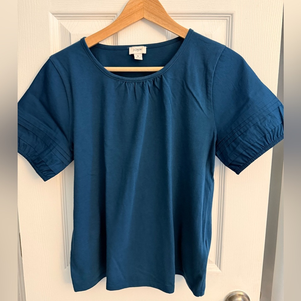 J. Crew Women's Teal Short Sleeve Top